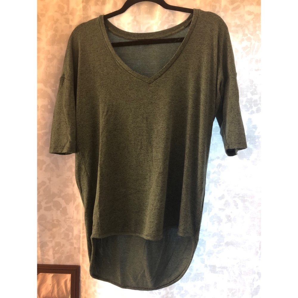 3/4 sleeve teal top